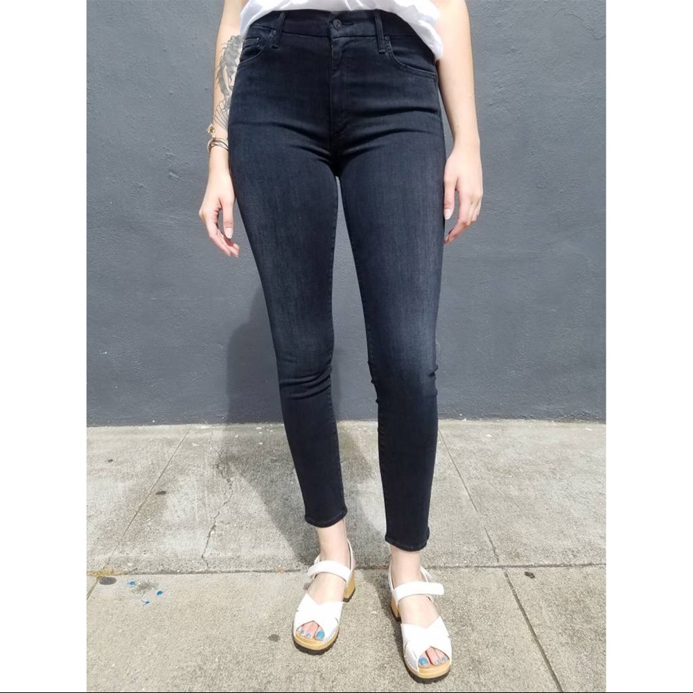 Mother high waisted looker crop